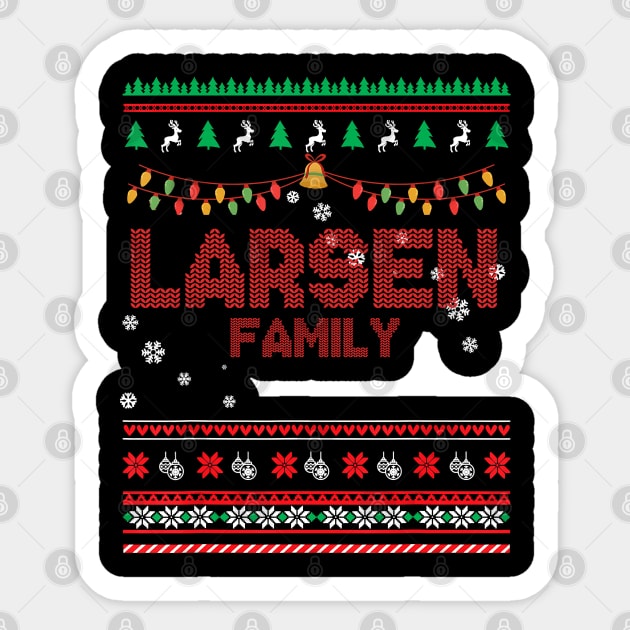 Larsen Family Christmas, Name Xmas , Merry Christmas, Name , Birthday, Middle name Sticker by glaisdaleparasite